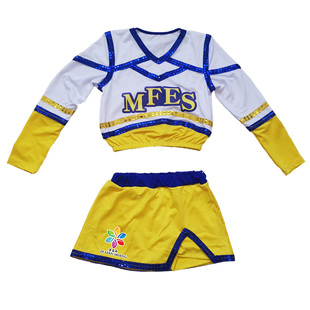 儿童女啦啦操演出服中小学生运动会团体健美操成人啦啦队表演服