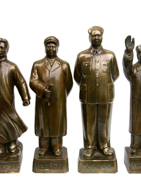 工艺挥手伟人全身礼品毛主席铜像