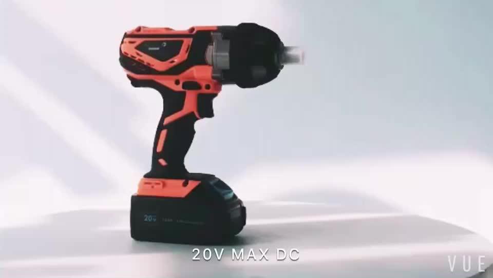 20v Liion Powerful Cordless Impact Wrench Gun Crowfoot Wrench For