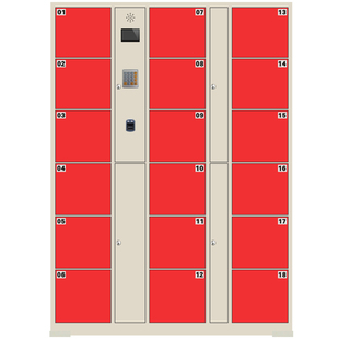 超市电子存包柜商场人脸识别智能寄存柜储物柜员工手机充电存放柜
