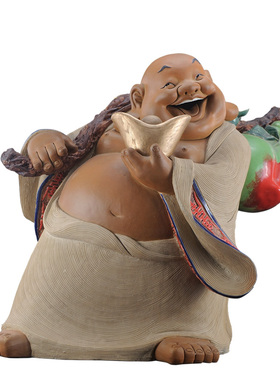 石湾陶瓷工艺精品礼物酒柜门弥勒