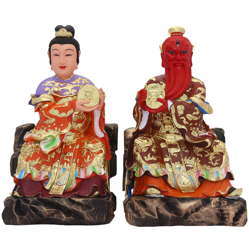 华音殿太阴太阳神像树脂玻璃钢
