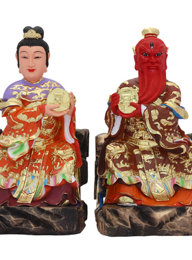 华音殿太阴太阳神像树脂玻璃钢