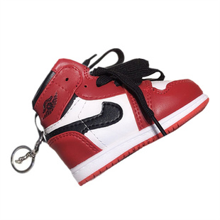 AJ1球鞋钥匙扣汽车摆件立体乔11小鞋子书包挂件个性创意男生礼物