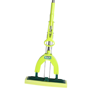 格易美胶棉拖把家用卫生间吸水对折式挤水海棉地拖免手洗大号拖把