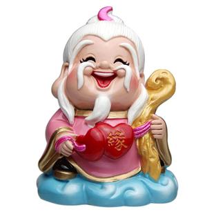 小神仙桌面摆件车载月老文昌关公送子观音家居装饰品创意七夕礼物