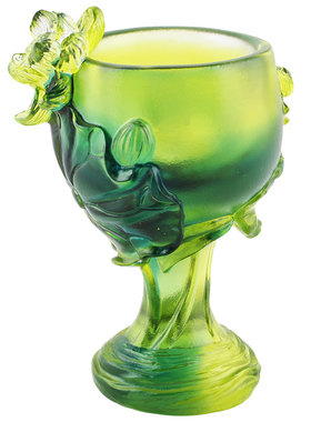 六合春琉璃高档商务酒杯婚庆摆件