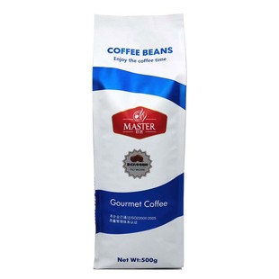 巨匠意式拼配蓝标咖啡豆新鲜中深度烘焙商用美式手冲可现磨粉500g