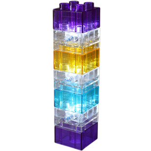 果十 大颗粒拼插发光积木兼容小木牛费乐砖块3-6岁益智玩具散配件