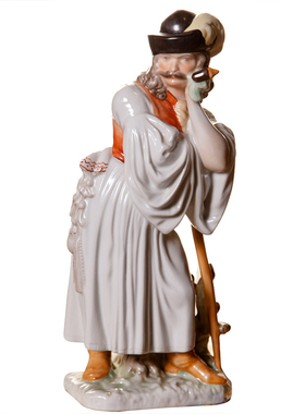 赫伦herend牧羊人欧式风瓷偶奢华