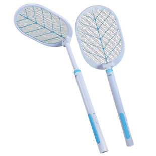 康铭充电式电蚊拍夏季 灭蚊拍可拆卸电池led灯苍蝇拍电灭蚊器家用