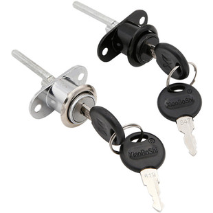 办公桌抽屉三联锁家用三联锁头一锁三抽屉锁联动柜子锁芯长杆锁