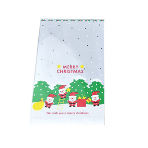 圣诞节opp平口袋牛轧糖 糖果曲奇饼干包装袋 圣诞礼物包装100个装