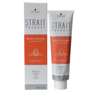 施华蔻直发膏免夹免拉一梳直不伤头发拉直膏柔顺软化剂离子烫药水