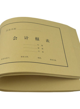包邮100张会计报表a4牛皮纸凭证