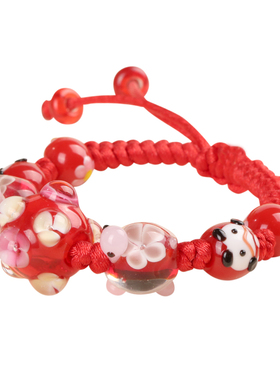 2023年新款琉璃珠小乌龟手链原创