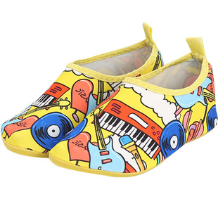 儿童宝宝沙滩鞋地板袜浮潜潜水鞋涉水遂溪全橡胶底男女通用卡通