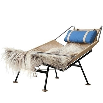 诺曼邸经典设计师家具 FLAG HALYARD CHAIR羊毛沙发椅 创意躺椅