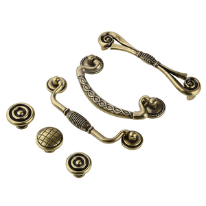 军升抽屉橱柜门衣柜仿古拉手青古铜欧式中式古典家具柜子门把手