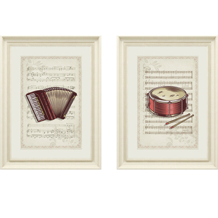 起贝欧式风格音乐主题教室装饰画简欧琴行乐器挂画乐谱玄关壁画