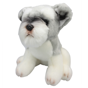 雨莲露仿真毛绒玩具大号雪纳瑞可爱狗狗玩偶车内摆件 生日礼物