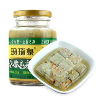 香辣微臭腐乳汤玛瑙泉八公山腐乳下饭菜农家霉豆腐乳汤介意慎买