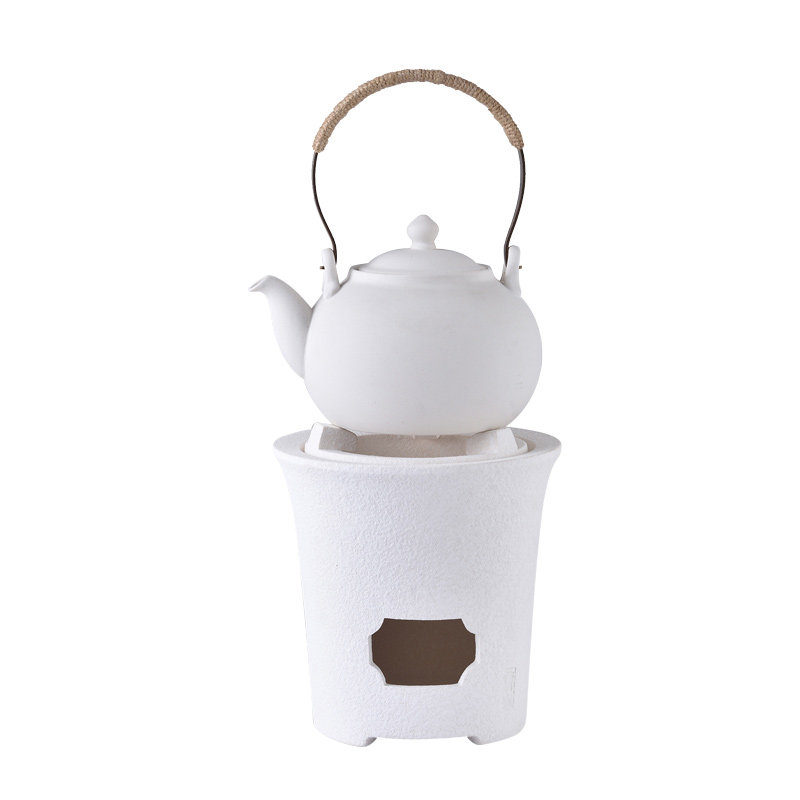 烧碳茶炉手工白泥炉小火炉木炭烧水炉煮茶器橄榄炭炉仿古煮茶炉