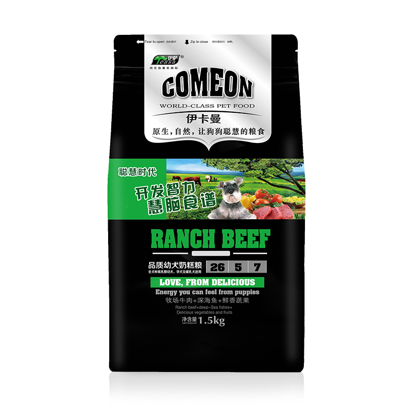 伊卡曼奶糕去泪痕贵宾柯基天然粮