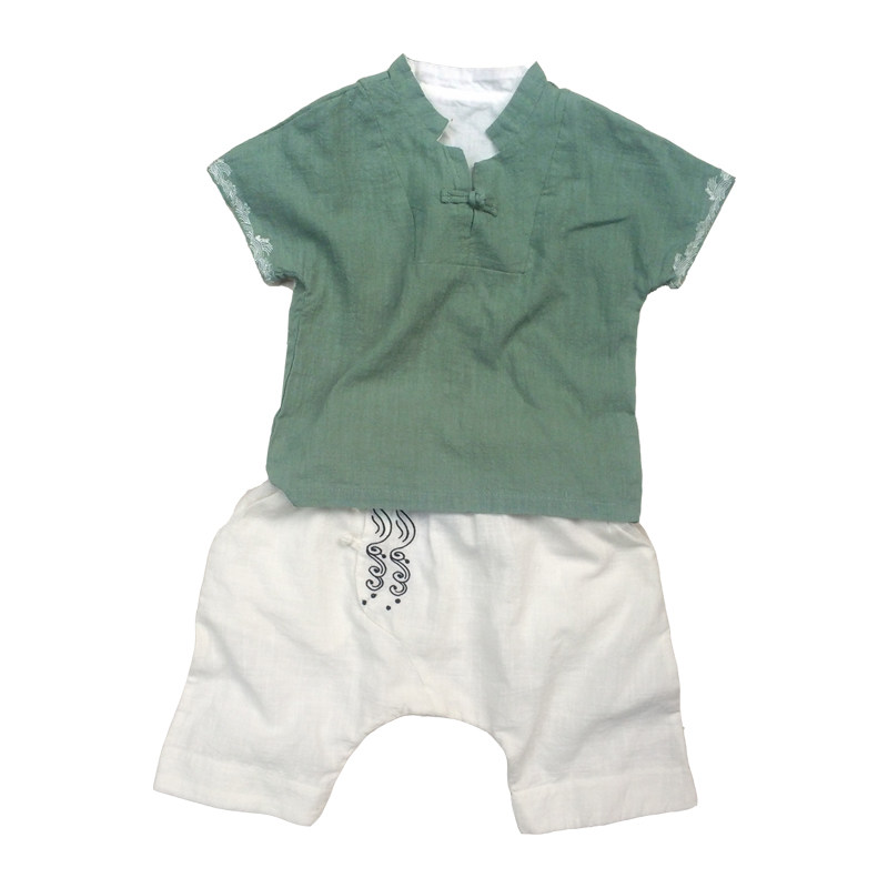 纯棉汉服男童夏季古装男童夏季