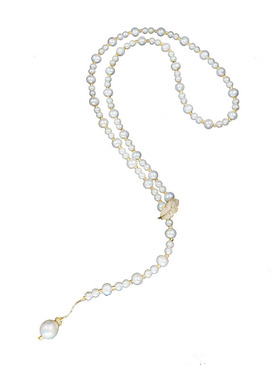 毛衣链长款挂饰百搭大气淡水珍珠