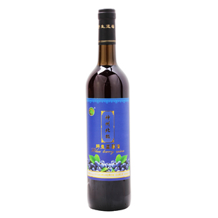 大兴安岭特产神州北极蓝莓酒8度蓝梅酒果酒甜型利口750mlx6瓶