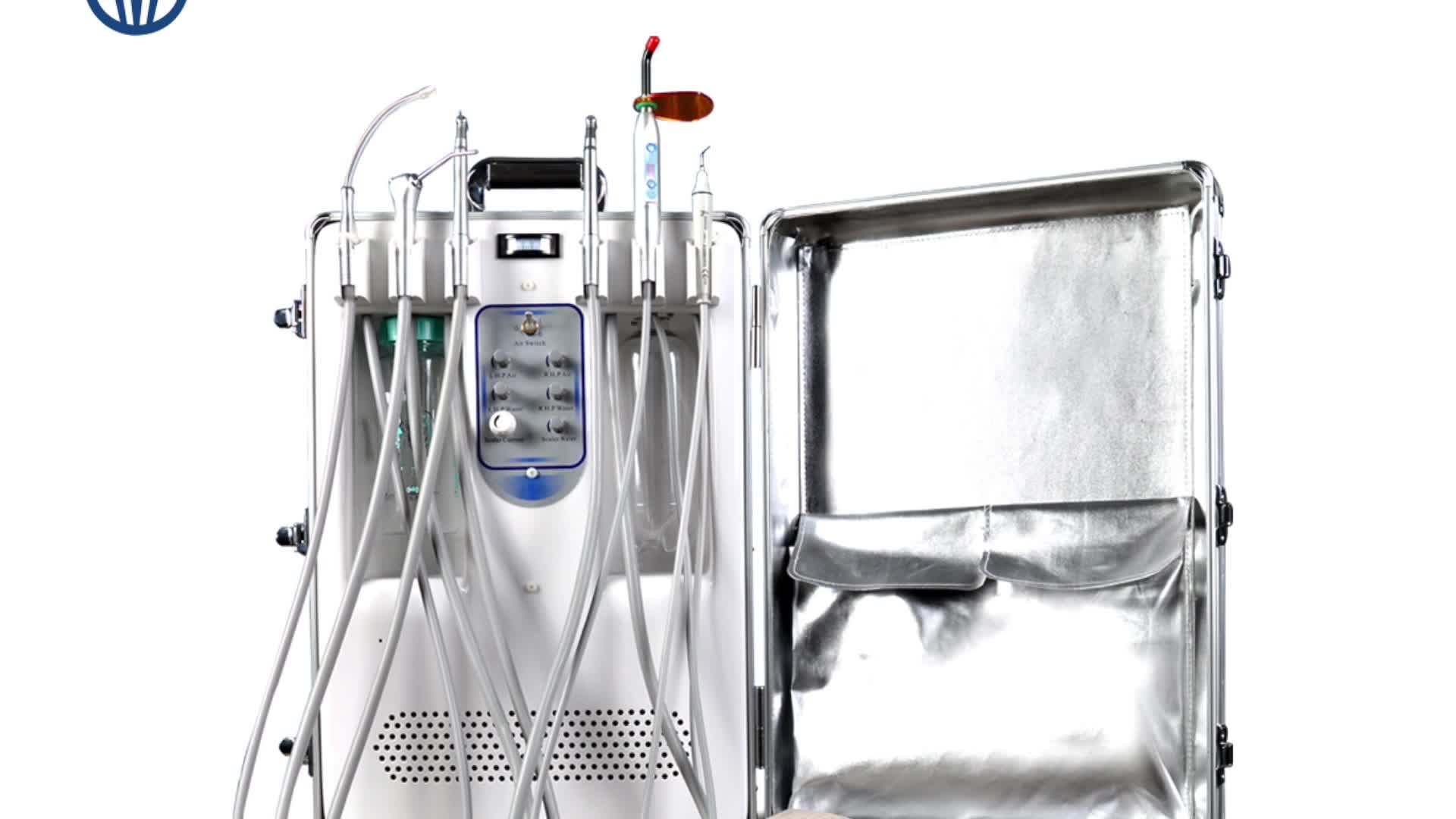 2020 Silent Mobile Dental Equipment Saliva Ejector Portable Dental Unit