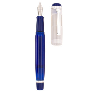OPUS 88 OMAR系列 滴入式上墨大储墨量型钢笔 透蓝杆透明笔帽款式