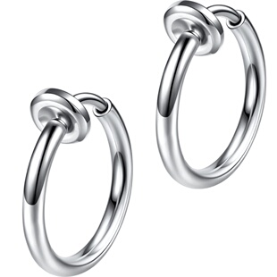 耳夹无耳洞女冷淡风简约可夹暗黑酷帅耳钉耳屏假耳环耳挂耳扣男