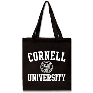 Cornell University帆布包康奈尔大学纪念品单肩手提帆布袋有拉链