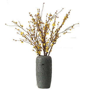 黄色长枝仿真梅花枝绢花干枝腊梅客厅落地装饰花艺新中式禅意插花