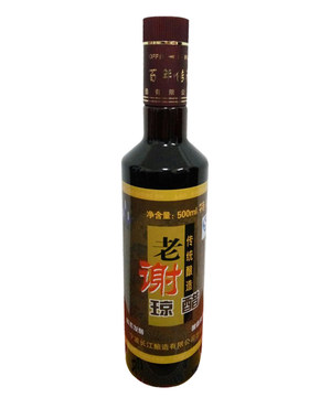 宁波特产传承老字号纯粮传统酿造老谢琼醋蘸海鲜瓶装醋调味酢蘸料