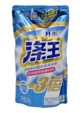 开米涤王浓缩多功能洗涤剂中性洗衣液3包手洗机洗抑菌洁净护色
