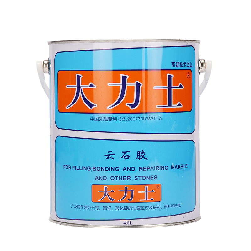 武汉科达大力士云石胶大理石胶瓷砖胶修补胶石材胶4L5.4kg透明胶