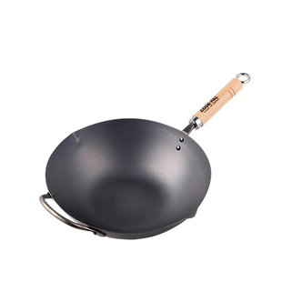 日本进口吉川COOK-PAL铁锅无涂层不锈铁锅家用熟铁北京锅炒菜锅