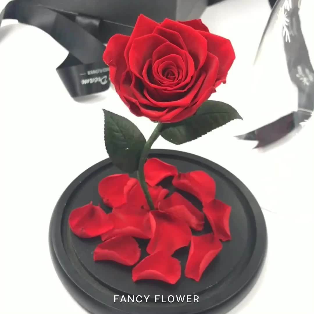 Stabilized Rose Preserved Single Stem Flower Long Roses Buy