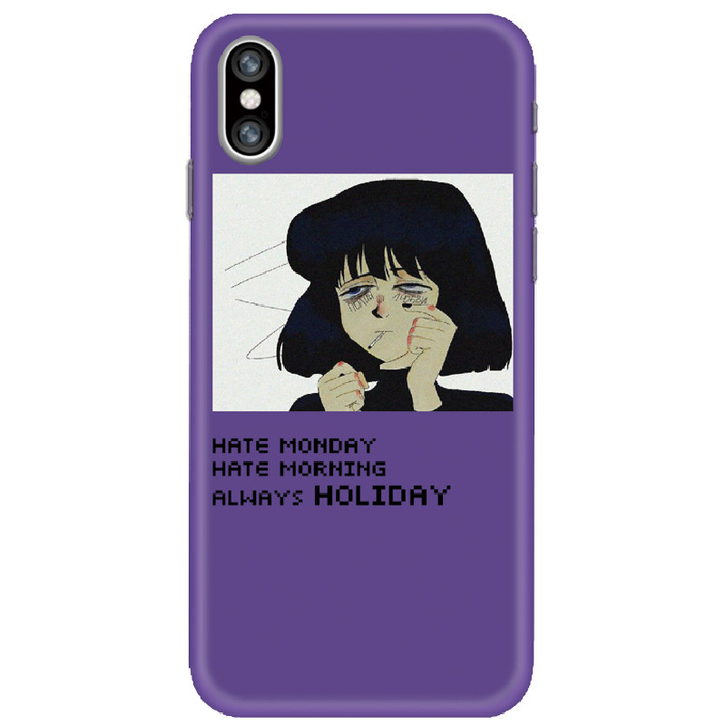 iphone暗黑丧系蒸汽波安卓手机壳
