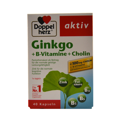 德国doppelherz双心Ginkgo银杏叶