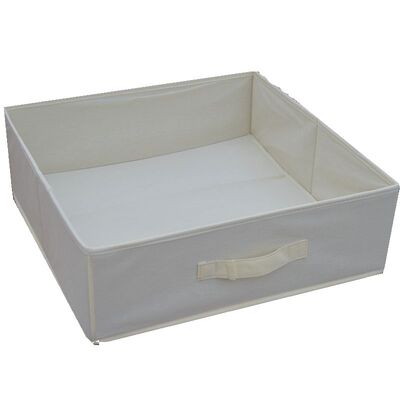 45 45 15CM 无盖纯色收纳盒抽屉式储物盒 衣物被子储物筐折叠