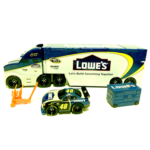 原单外贸NASCAR纳斯卡货柜车卡车运输车回力小车玩具模型清仓处理