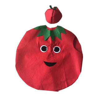 亲子环保时装秀服装儿童蘑菇表演服成人水果服饰蔬菜走秀衣服道具