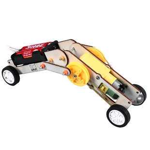 科技小制作材料DIY手工发明科学实验学生木质仿生爬行蠕虫机器人