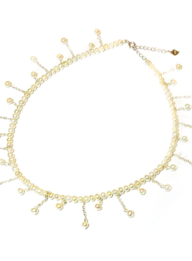 年轻款流苏气质超仙脖颈珍珠项链