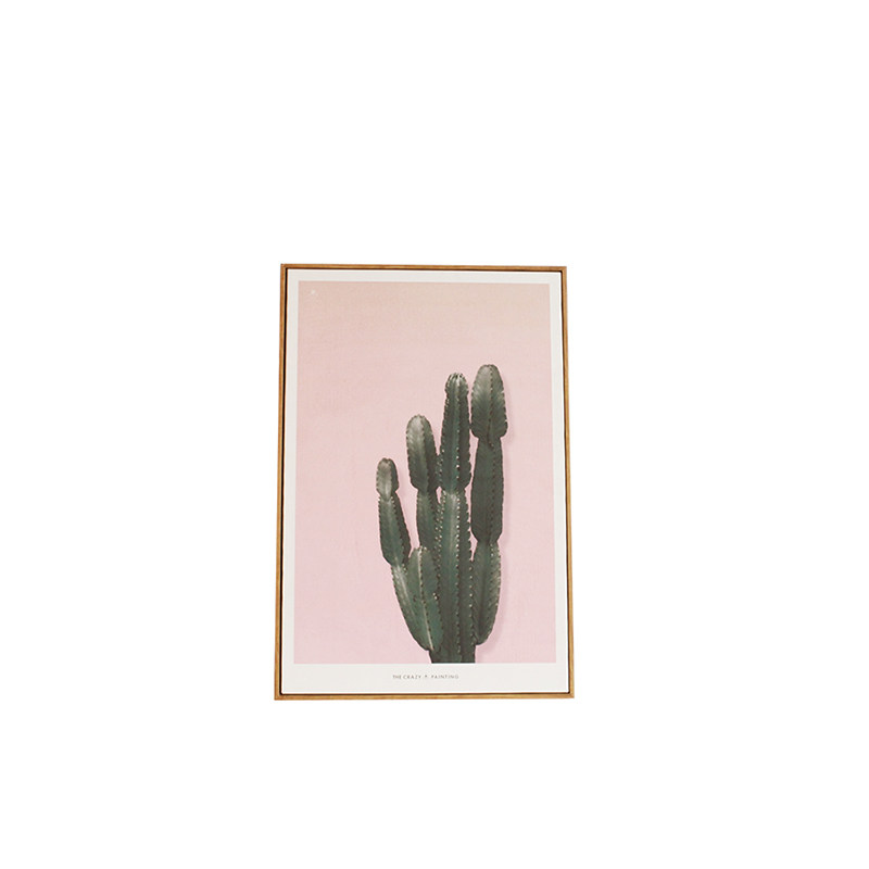 波普风仙人掌印刷装饰画