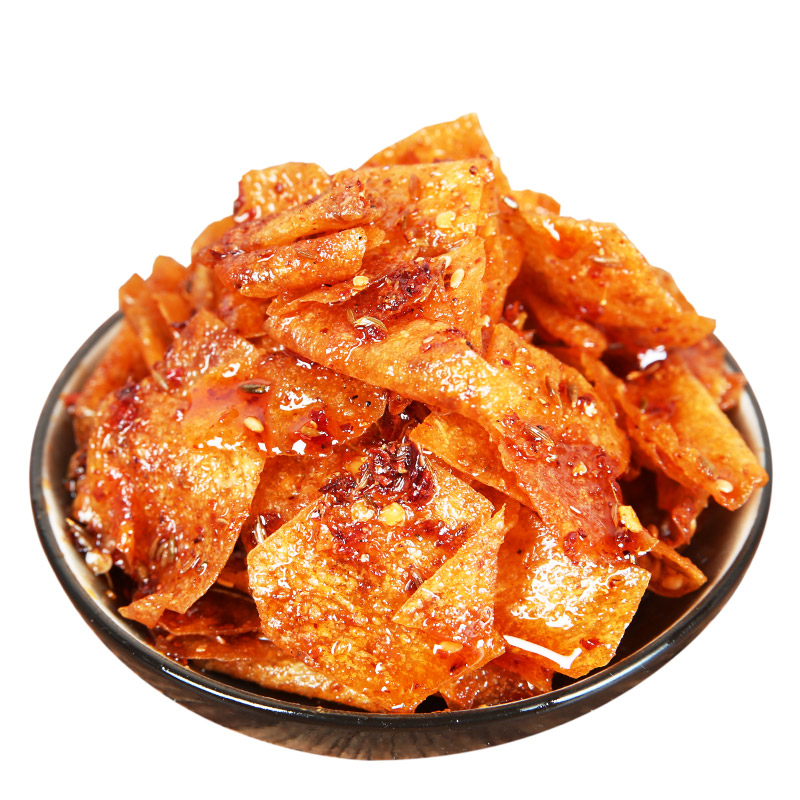 湖南特产手工豆皮辣条片